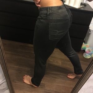 Metallic American Eagle Jegging